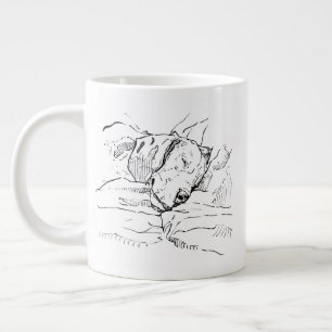 Beagle-hondenliefhebber Illustratie Grote Koffiekop