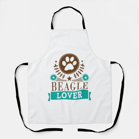 Beagle hondenliefhebber schort (Voorkant)