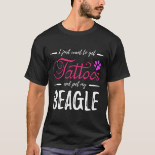 Beagle Hondenliefhebber Tattoo Funny Dog Mom Gift T-shirt