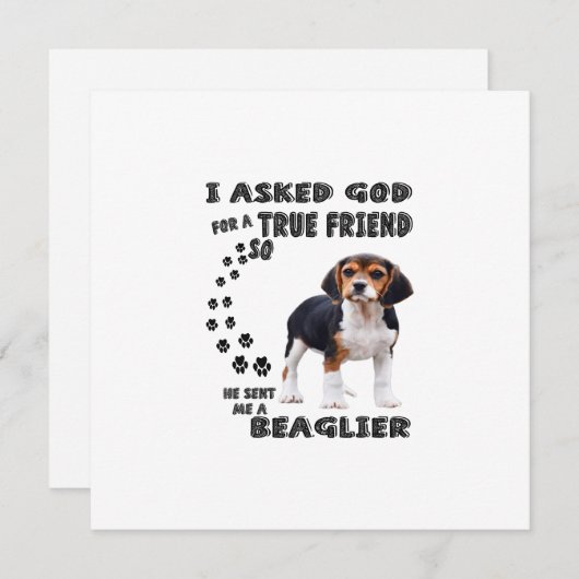 Beagle Hondenliefhebbers/Funny Beagle (Voorkant / Achterkant)