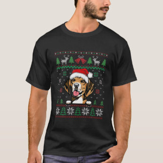 Beagle Hondenliefhebbers kerstkerstkerstkerstkerst T-shirt