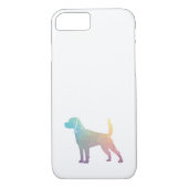 Beagle Hondenras Geo Silhouette Pastel Case-Mate iPhone Case (Achterkant)