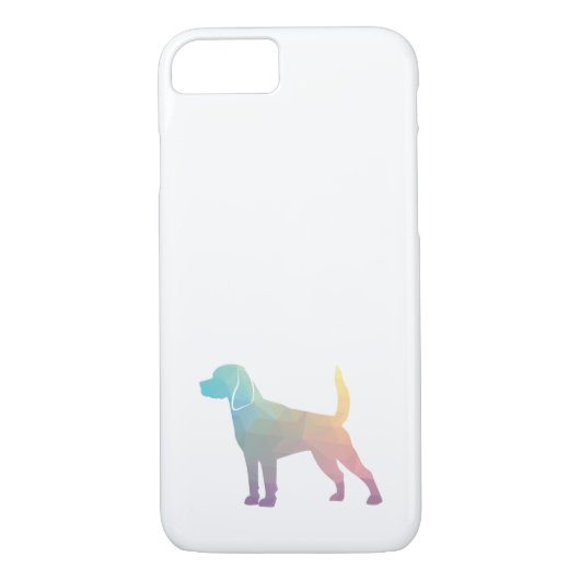 Beagle Hondenras Geo Silhouette Pastel Case-Mate iPhone Case (Achterkant)