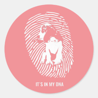 Beagle Hondenras Premium/Beagle Hondenliefhebbers Ronde Sticker