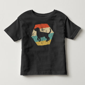 Beagle-hondenras Retro-verouderde zeshoek Kinder Shirts