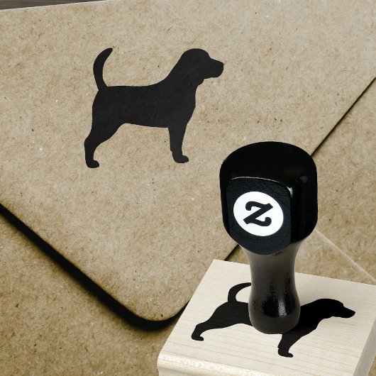 Beagle Hondenras Silhouet Rubber Stamp Rubberstempel