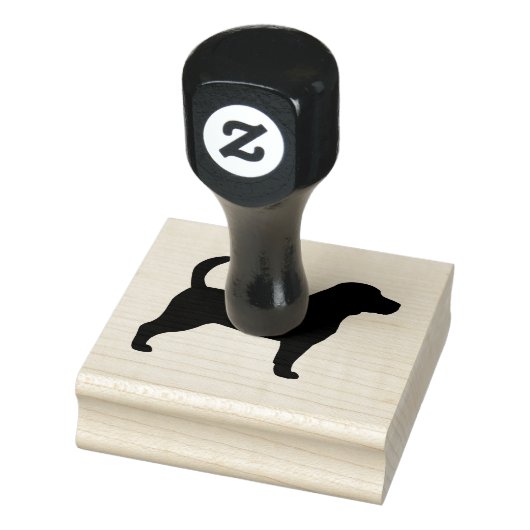 Beagle Hondenras Silhouet Rubber Stamp Rubberstempel (Stempel)