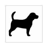 Beagle Hondenras Silhouet Rubber Stamp Rubberstempel (Afrduk)
