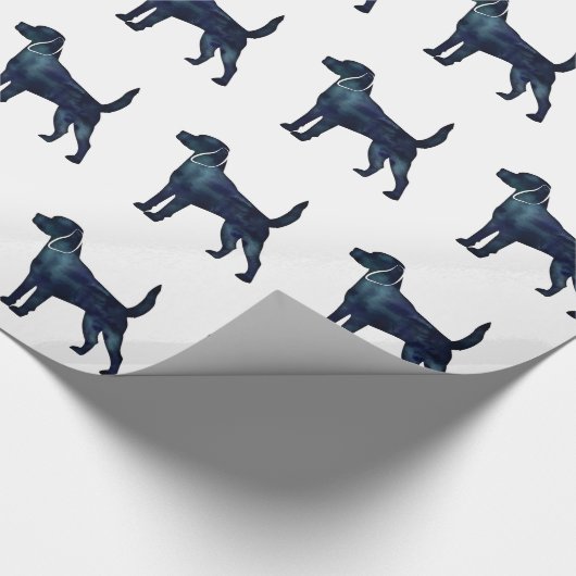 Beagle Hondenras Silhouette Waterverf Cadeaupapier (Hoek)