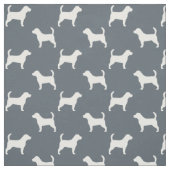 Beagle Hondenras Silhouettes gevild Stof (Swatch)