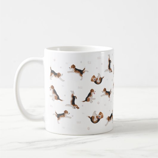 Beagle hondenyoga mok (Links)