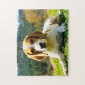 Beagle Hondhonden. Legpuzzel (Verticaal)