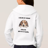 Beagle Hound: 100 dagen schoolhoodie (Achterkant)