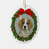 Beagle Hound Art Keramisch Ornament (Rechts)