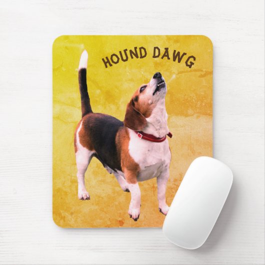 Beagle Hound Dawg Cute Muismat (Met muis)