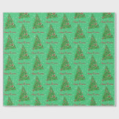 Beagle Hound Dog kerstboomkerstboomster Cadeaupapier (Vlak)