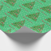 Beagle Hound Dog kerstboomkerstboomster Cadeaupapier (Hoek)