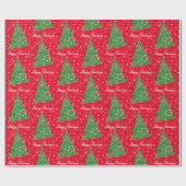 Beagle Hound Dog Kerstmis Holiday Star Red Cadeaupapier (Vlak)