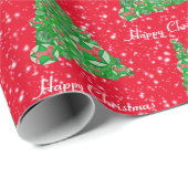 Beagle Hound Dog Kerstmis Holiday Star Red Cadeaupapier (Rol Hoek)