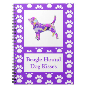 Beagle Hound Dog Kisses Silhouet Leuke PPY&B Notitieboek