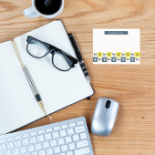 Beagle Hound Dog & Paw Yellow & Blue Grid Post-it® Notes