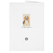 Beagle Hound Dog Schilderij Originele dierlijke ku (Achterkant)