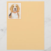 Beagle Hound Dog Schilderij Originele dierlijke ku (Voorkant)