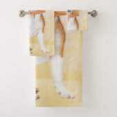 Beagle Hound Dog Schilderij Originele dierlijke ku Bad Handdoek (Insitu)