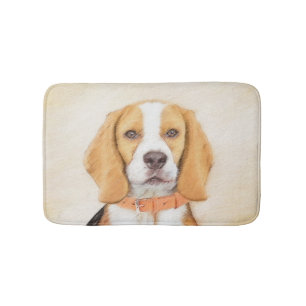 Beagle Hound Dog Schilderij Originele dierlijke ku Badmat