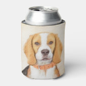 Beagle Hound Dog Schilderij Originele dierlijke ku Blikjeskoeler (Blikje Voorkant)
