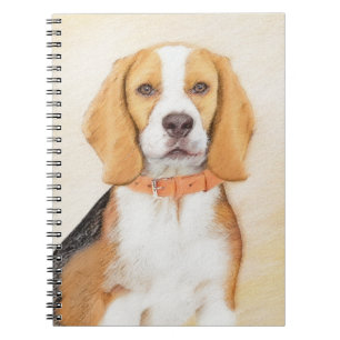 Beagle Hound Dog Schilderij Originele dierlijke ku Notitieboek