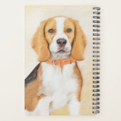 Beagle Hound Dog Schilderij Originele dierlijke ku Planner (Achterkant)