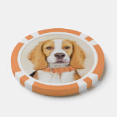 Beagle Hound Dog Schilderij Originele dierlijke ku Poker Chips (Enkel)