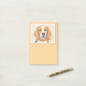 Beagle Hound Dog Schilderij Originele dierlijke ku Post-it® Notes (Op bureau)