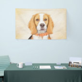 Beagle Hound Dog Schilderij Originele dierlijke ku Spandoek (Beurs)