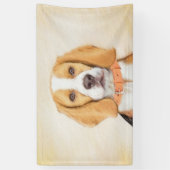 Beagle Hound Dog Schilderij Originele dierlijke ku Spandoek (Verticaal)