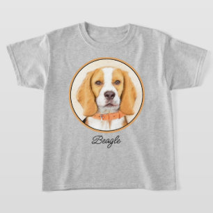 Beagle Hound Dog Schilderij Originele dierlijke ku T-shirt