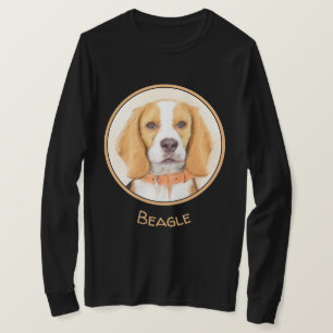 Beagle Hound Dog Schilderij Originele dierlijke ku T-shirt