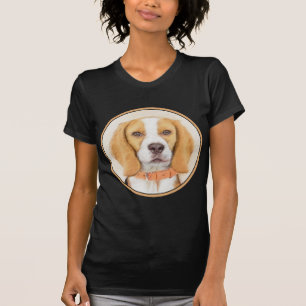 Beagle Hound Dog Schilderij Originele dierlijke ku T-shirt