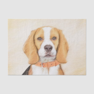 Beagle Hound Dog Schilderij Originele dierlijke ku Tissuepapier