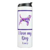 Beagle Hound Hond Schattig Silhouet PPY&B Thermosbeker (Gedraaid links)