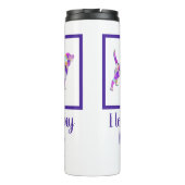 Beagle Hound Hond Schattig Silhouet PPY&B Thermosbeker (Achterkant)