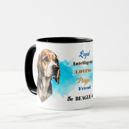 Beagle Hound Hond Trouwe Vriend Mok (Voorkant links)