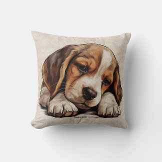 Beagle Hound Puppy Hondenras Schattigee Slaapkunst Kussen