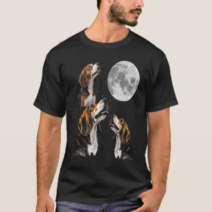 Beagle Howling bij de motorbeagle T-shirt