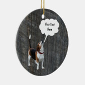 Beagle Howling Dog Ornament (Rechts)