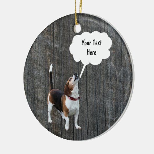 Beagle Howling  Dog Ornament (Links)