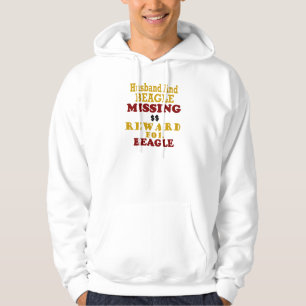 Beagle & Husband Ontbrekende beloning voor beagle Hoodie