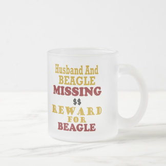 Beagle & Husband Ontbrekende beloning voor beagle Matglas Koffiemok