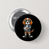 Beagle I Love Dad Funny Dog Tattoo Ronde Button 5,7 Cm (Voorkant /achterkant)